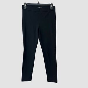 Theory Black Pull On Legging in Stretch Knit Ponte Pants S ($195)